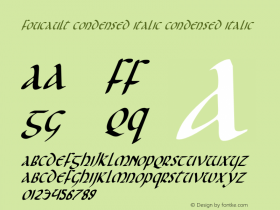 Foucault Condensed Italic