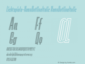 Lichtspiele-NeonOutlineItalic