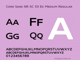 Core Sans NR SC 53 Ex Medium