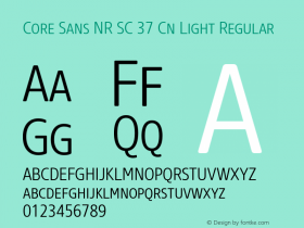 Core Sans NR SC 37 Cn Light