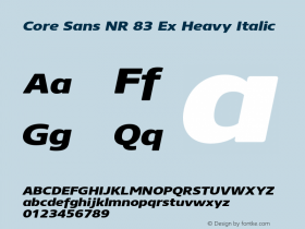 Core Sans NR 83 Ex Heavy