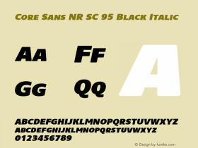 Core Sans NR SC 95 Black