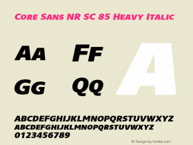 Core Sans NR SC 85 Heavy