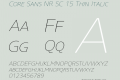 Core Sans NR SC 15 Thin