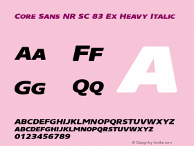 Core Sans NR SC 83 Ex Heavy