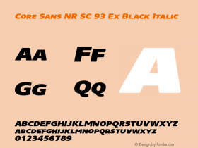 Core Sans NR SC 93 Ex Black