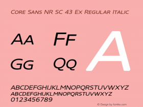 Core Sans NR SC 43 Ex Regular