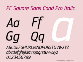 PF Square Sans Cond Pro