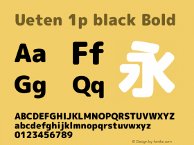 Ueten 1p black