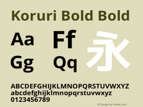 Koruri Bold