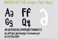 WOODCUTTER simple font