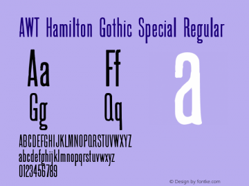 AWT Hamilton Gothic Special