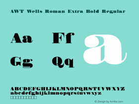 AWT Wells Roman Extra Bold