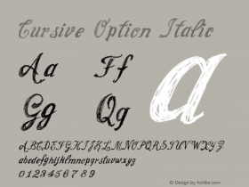 Cursive Option