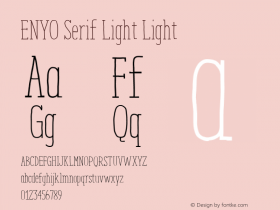 ENYO Serif Light