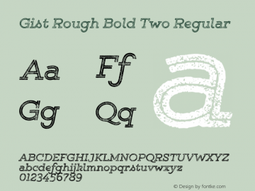 Gist Rough Bold Two
