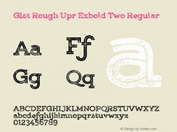 Gist Rough Upr Exbold Two