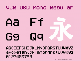 VCR OSD Mono