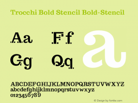 Trocchi Bold Stencil