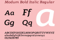 Modum Bold Italic