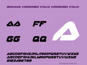 Skyhawk Condensed Italic