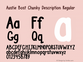 Austie Bost Chunky Description