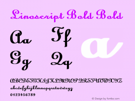 Linoscript Bold