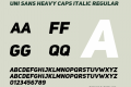 Uni Sans Heavy Caps Italic