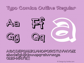 Typo Comica Outline