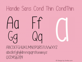 Handie Sans Cond Thin