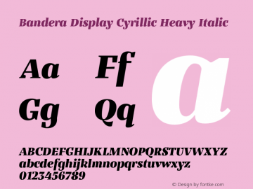 Bandera Display Cyrillic Heavy
