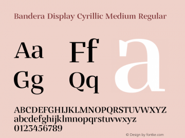 Bandera Display Cyrillic Medium