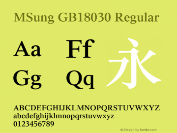 MSung GB18030