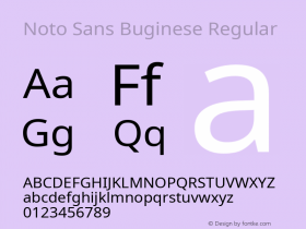 Noto Sans Buginese