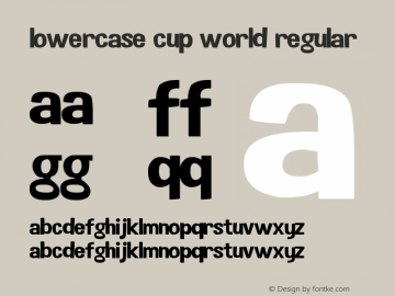 Lowercase Cup World