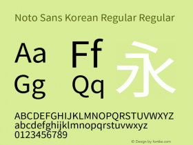 Noto Sans Korean Regular