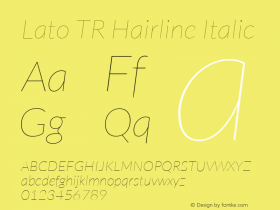 Lato TR Hairline
