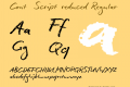 Conté Script reduced