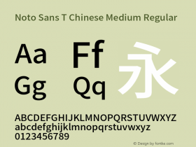 Noto Sans T Chinese Medium