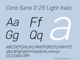 Core Sans D 25 Light