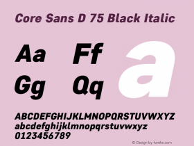 Core Sans D 75 Black
