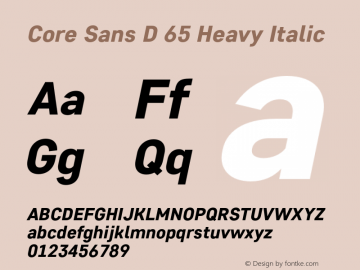 Core Sans D 65 Heavy