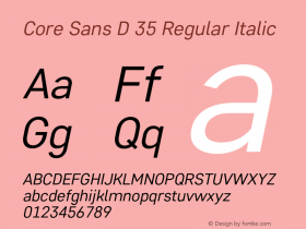 Core Sans D 35 Regular