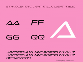 Ethnocentric Light Italic