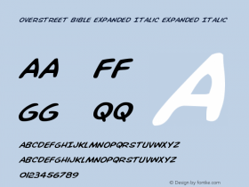 Overstreet Bible Expanded Italic