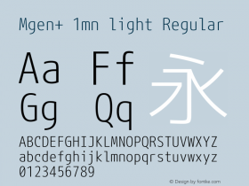 Mgen+ 1mn light