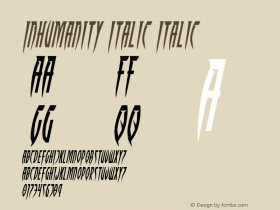 Inhumanity Italic