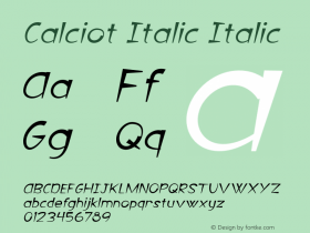 Calciot Italic