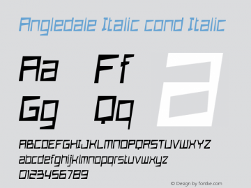 Angledale Italic cond