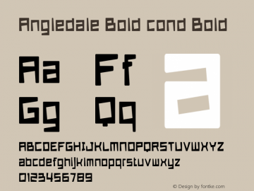 Angledale Bold cond